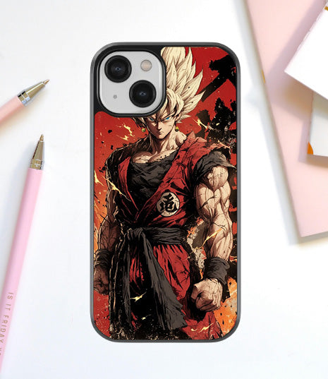 Goku Orange Gi Power Glass Cover