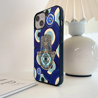 Hand Evil Eye Glass Cover