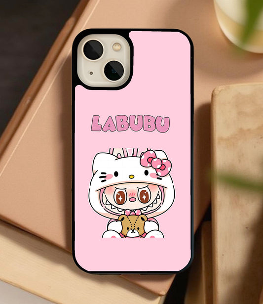 Hello Kitty Labubu Glass Cover