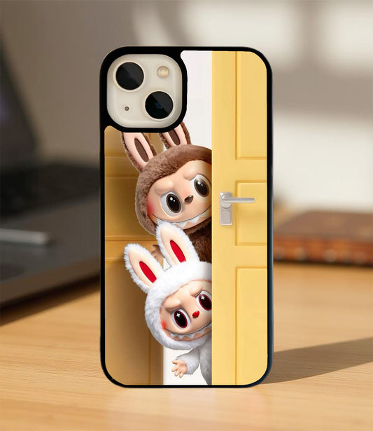 Hidden Labubu Duo Glass Cover