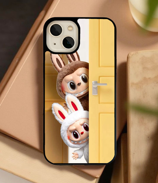 Hidden Labubu Duo Glass Cover