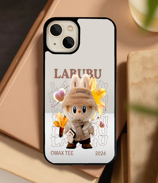 Labubu Texting Love Glass Cover