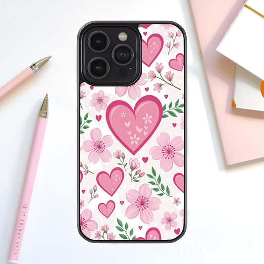 Love in Bloom Glass Cover