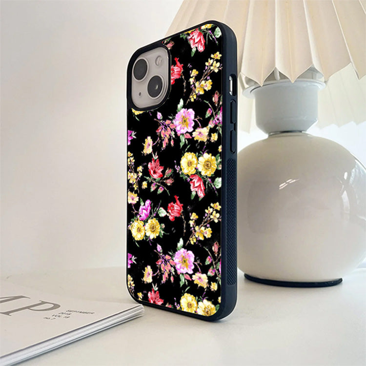 Mix Colourful Flower Glass Cover