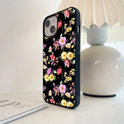 Mix Colourful Flower Glass Cover
