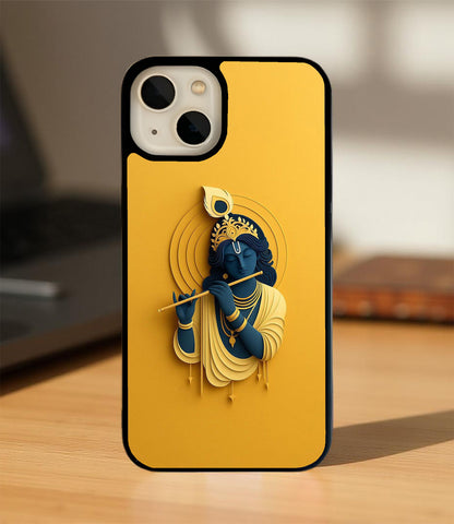Mystic Krishna Glass Cover