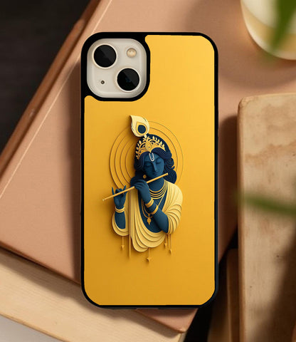 Mystic Krishna Glass Cover