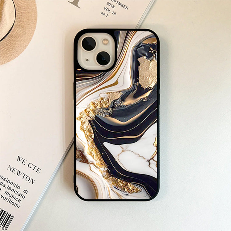 Noir Elegance Phone Cover  Glass Case