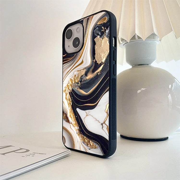 Noir Elegance Phone Cover  Glass Case