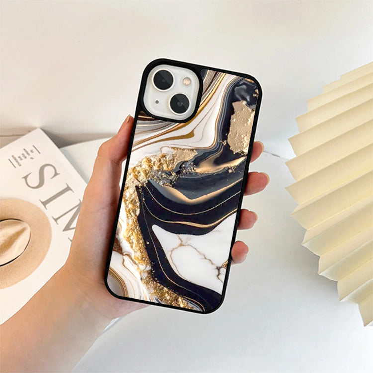 Noir Elegance Phone Cover  Glass Case