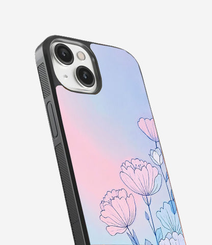 Pastel Petals Gradient Glass Cover