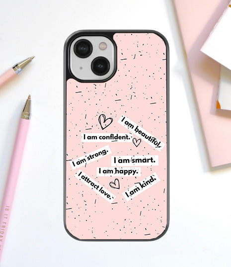 Positive Vibes Glass Cover