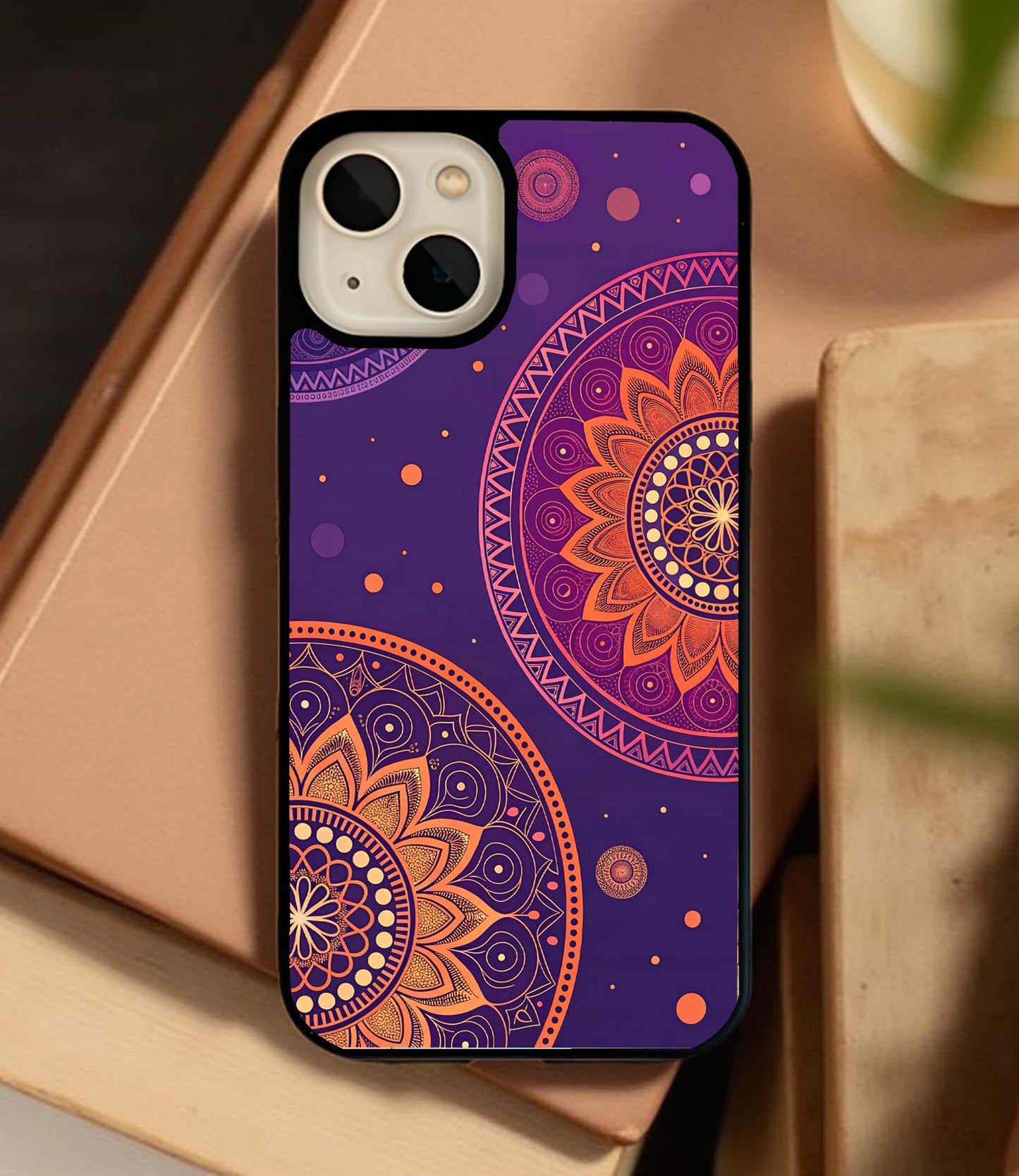 Purple Haze Mandala Glass Cover