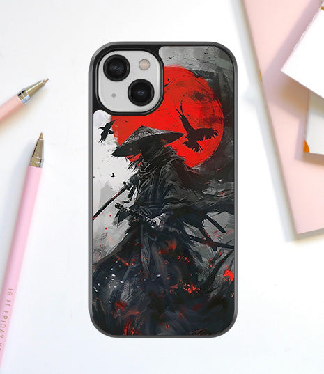 Red Sun Warrior Glass Cover