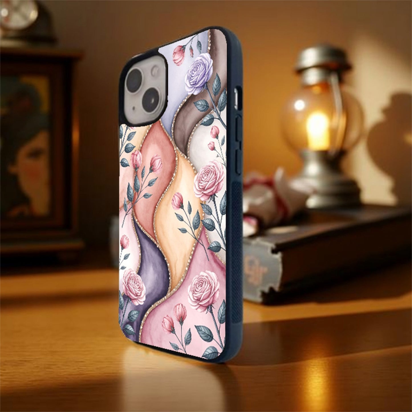 Rose Bloom Serenity Glass Cover