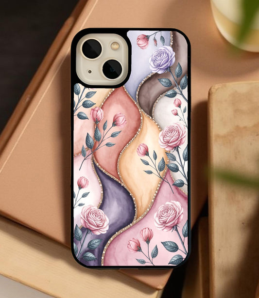 Rose Bloom Serenity Glass Cover
