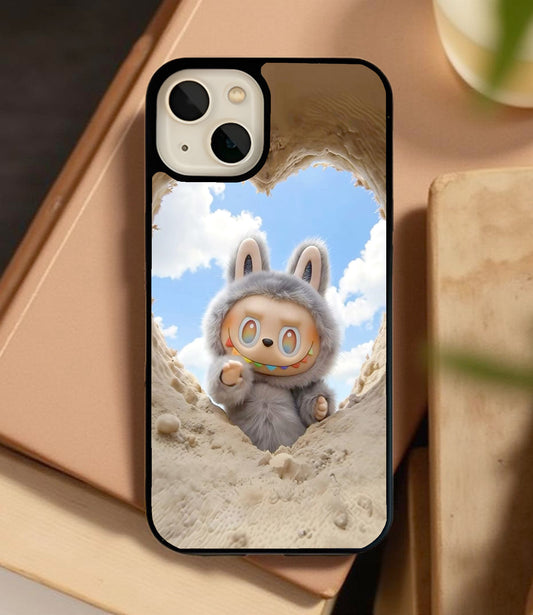 Sandy Heart Labubu Glass Cover