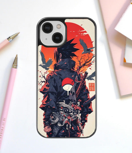Sharingan Sunset Sasuke Glass Cover