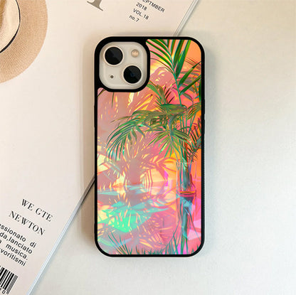 Sunset Jungle Reflections Glass Case