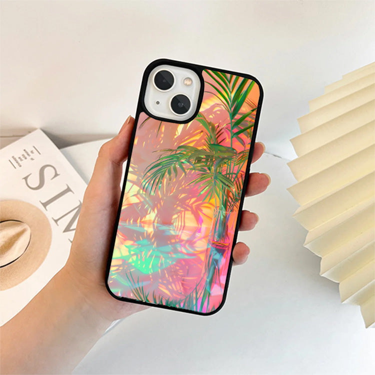 Sunset Jungle Reflections Glass Case