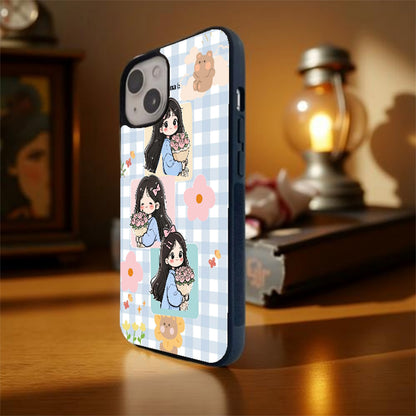 Sweet Blossom Girl Glass Cover
