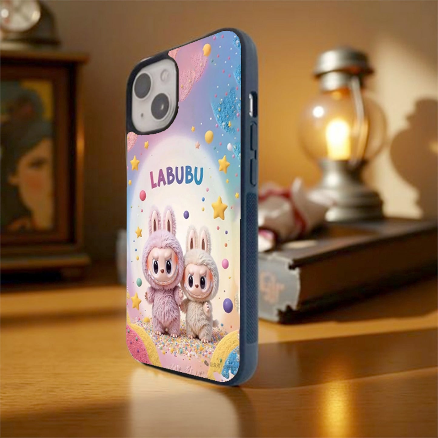 Sweet Labubu Duo Glass Cover