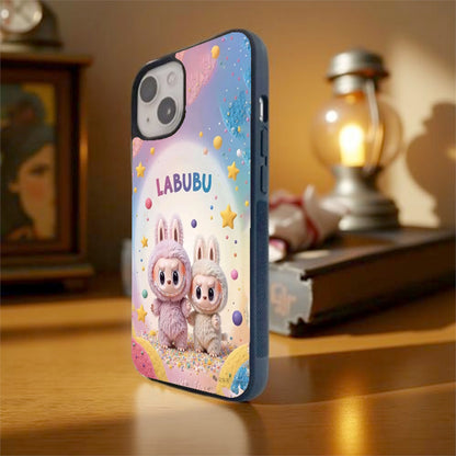Sweet Labubu Duo Glass Cover