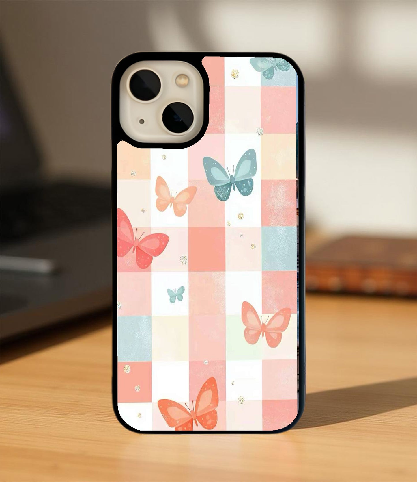 The Butterfly Quilt Glass Cover