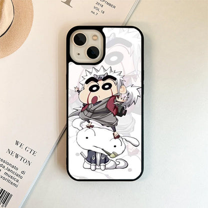 WHITE SHINCHAN Glass Cover