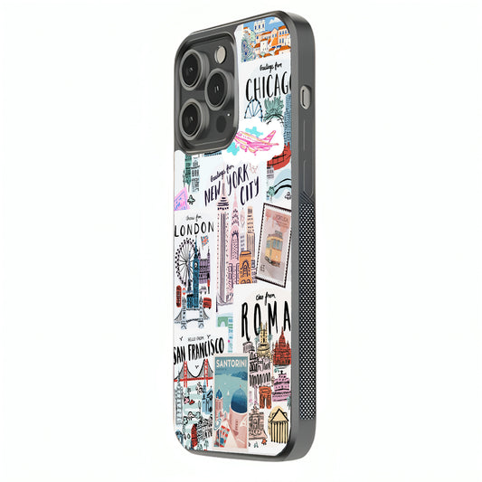 Wanderlust Wrap Glass Cover