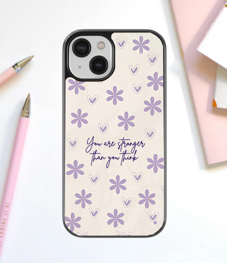 Your are Stronger Than Think Glass Cover