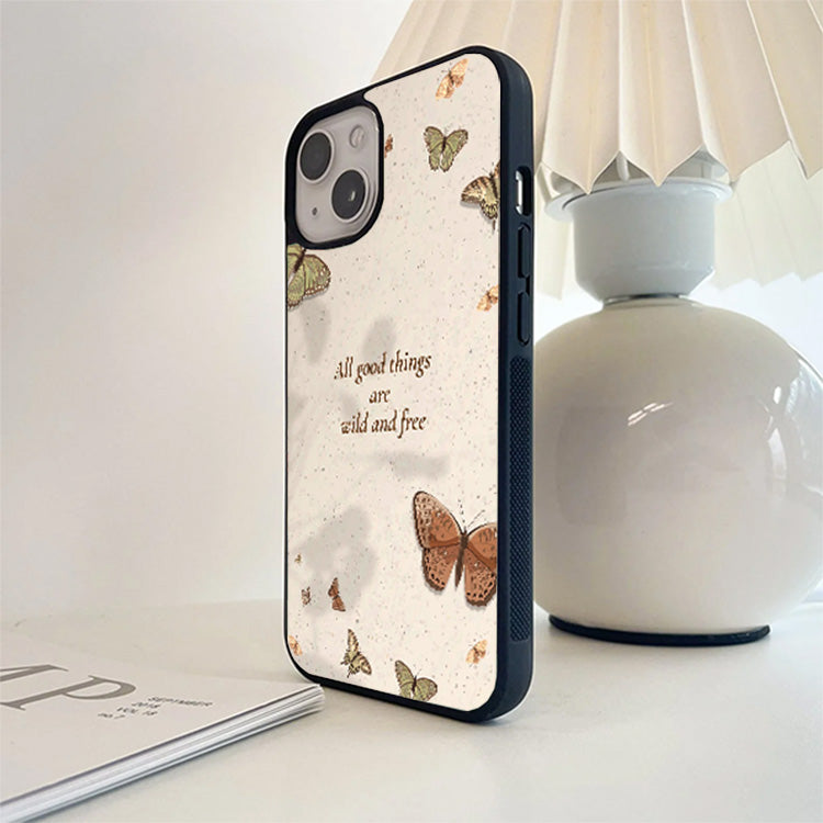 All Good things are Wild and Free Glass Case