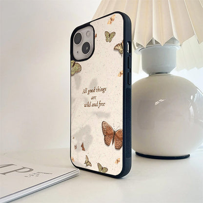 All Good things are Wild and Free Glass Case