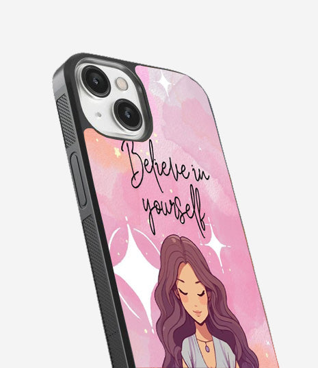 Blieve In Yourself Glass Cover