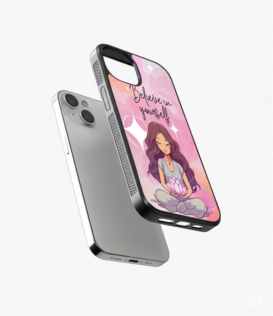 Blieve In Yourself Glass Cover