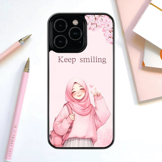 Keep Smile Glass Cover