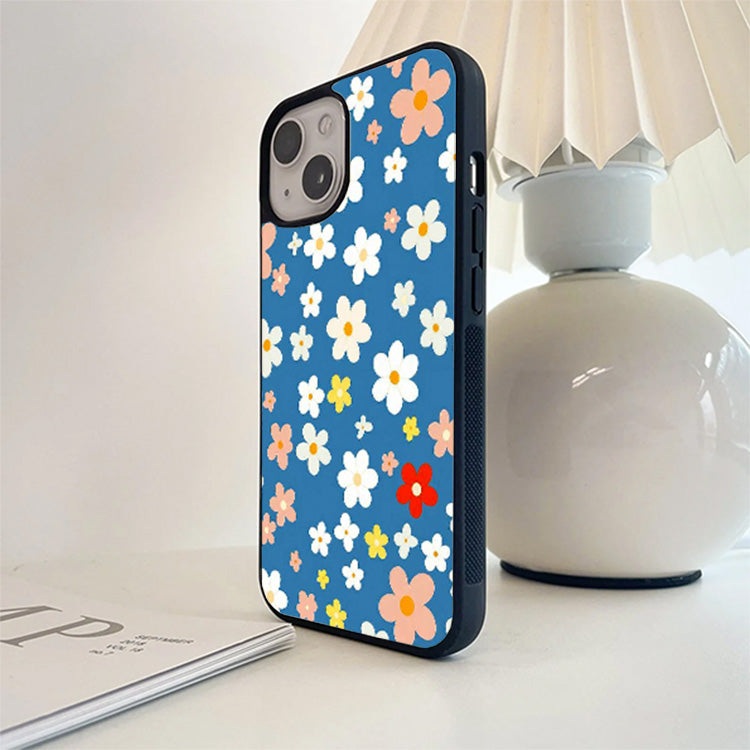 Multi Beauty Flower Glass Case