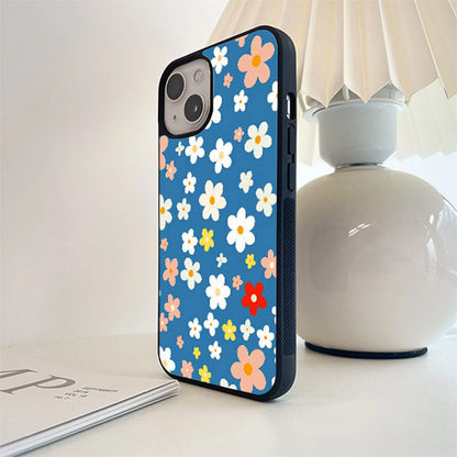 Multi Beauty Flower Glass Case