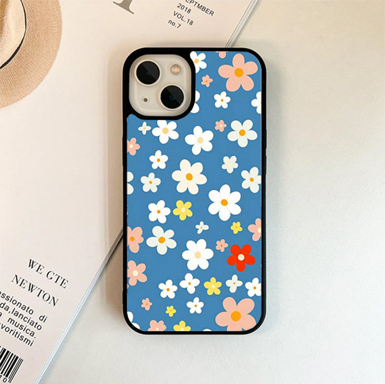 Multi Beauty Flower Glass Case