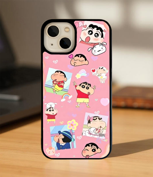 Funny Shinchan Glass Cover