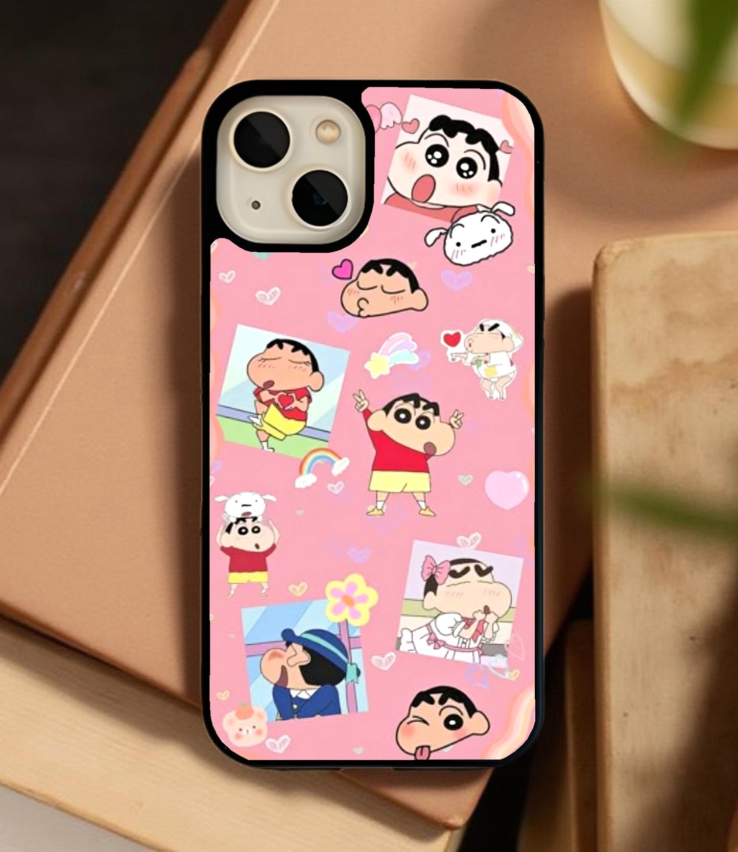 Funny Shinchan Glass Cover
