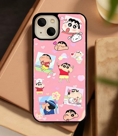 Funny Shinchan Glass Cover